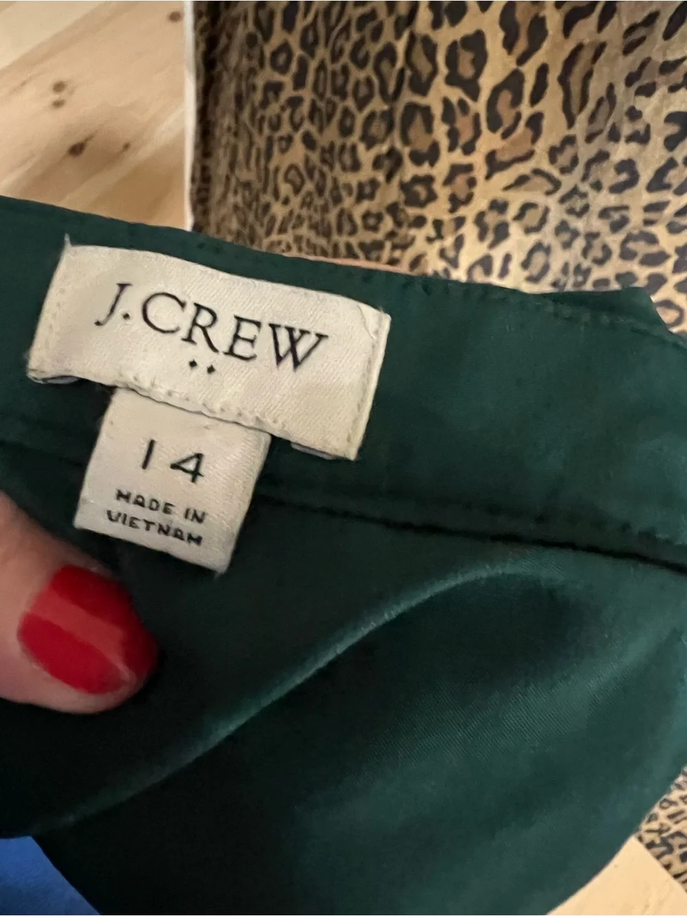 J.Crew Green Women’s pleated skirt Emerald